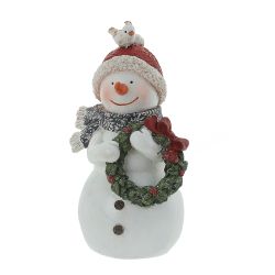 GAEM Фигурка декоративная "Снеговик", L8 W7,5 H15,5 см, 2в.