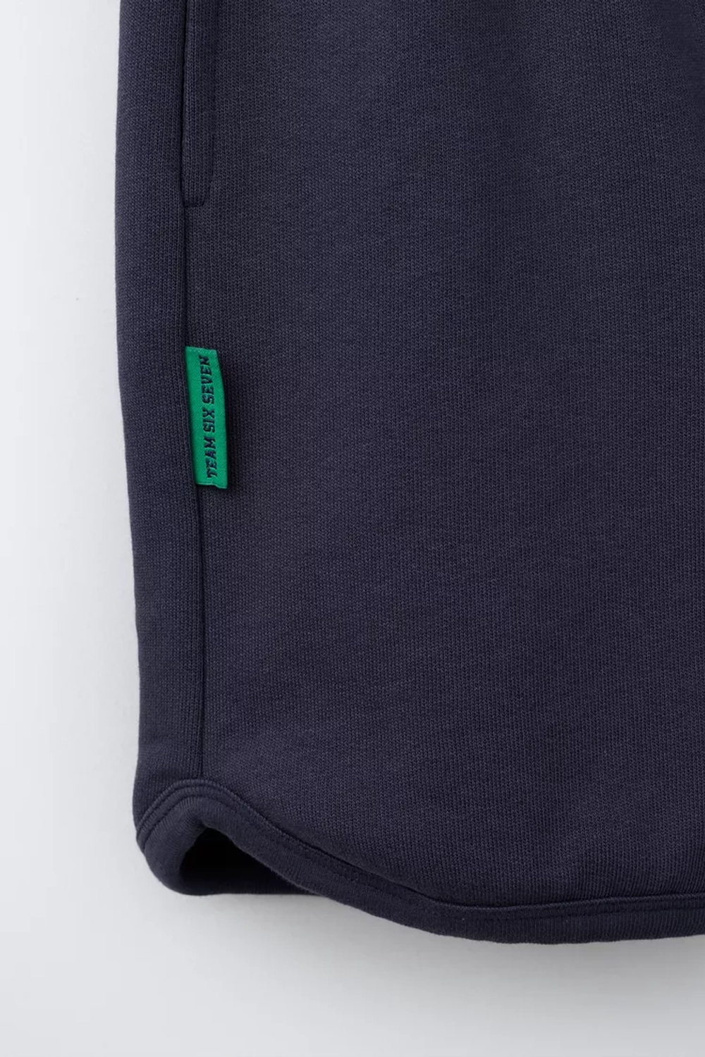 ZARA ШОРТЫ С НАДПИСЬЮ TEAM SIX SEVEN", МОРСКОЙ СИНИЙ