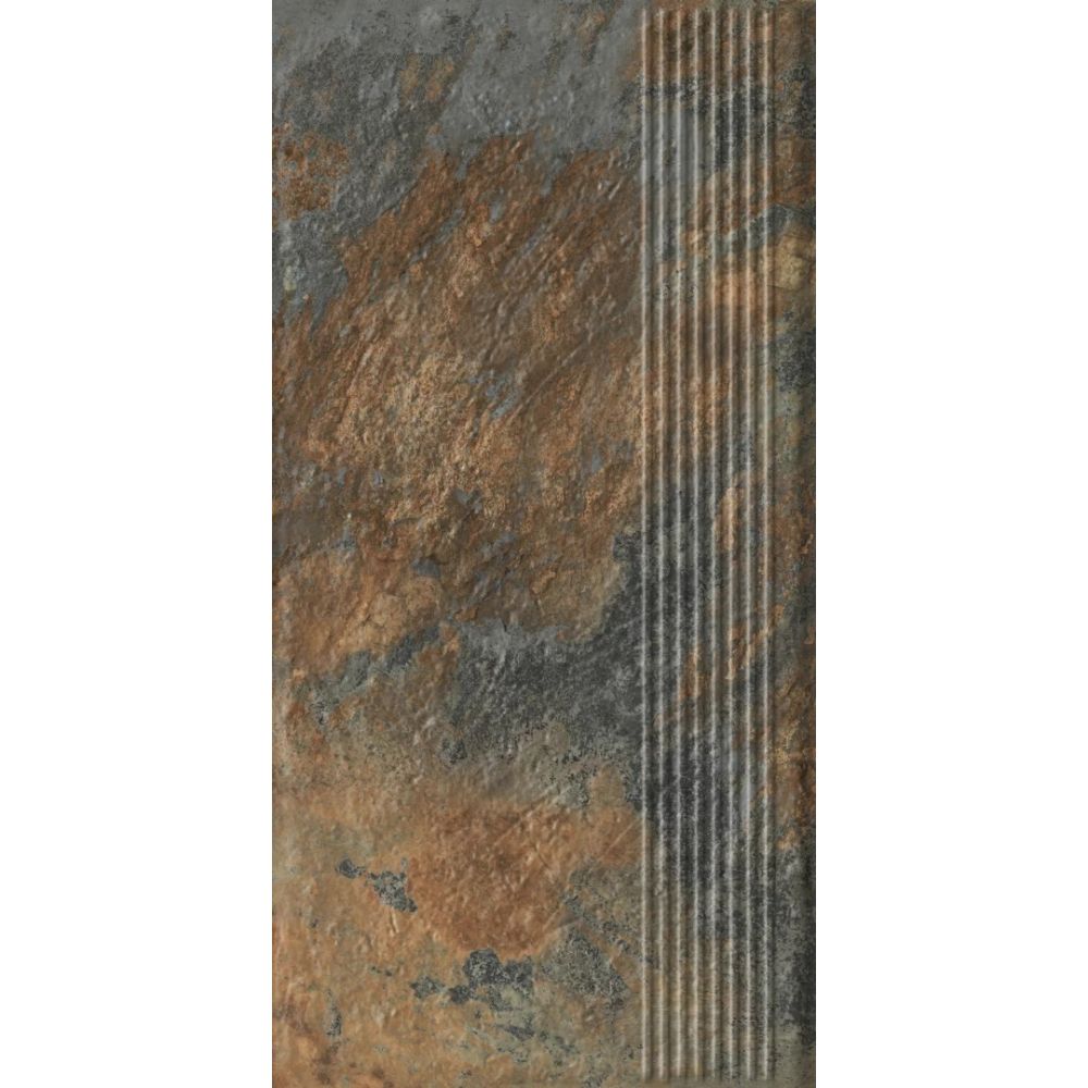 Paradyz Ardis Rust - Ступень простая структурная с насечками 300x600