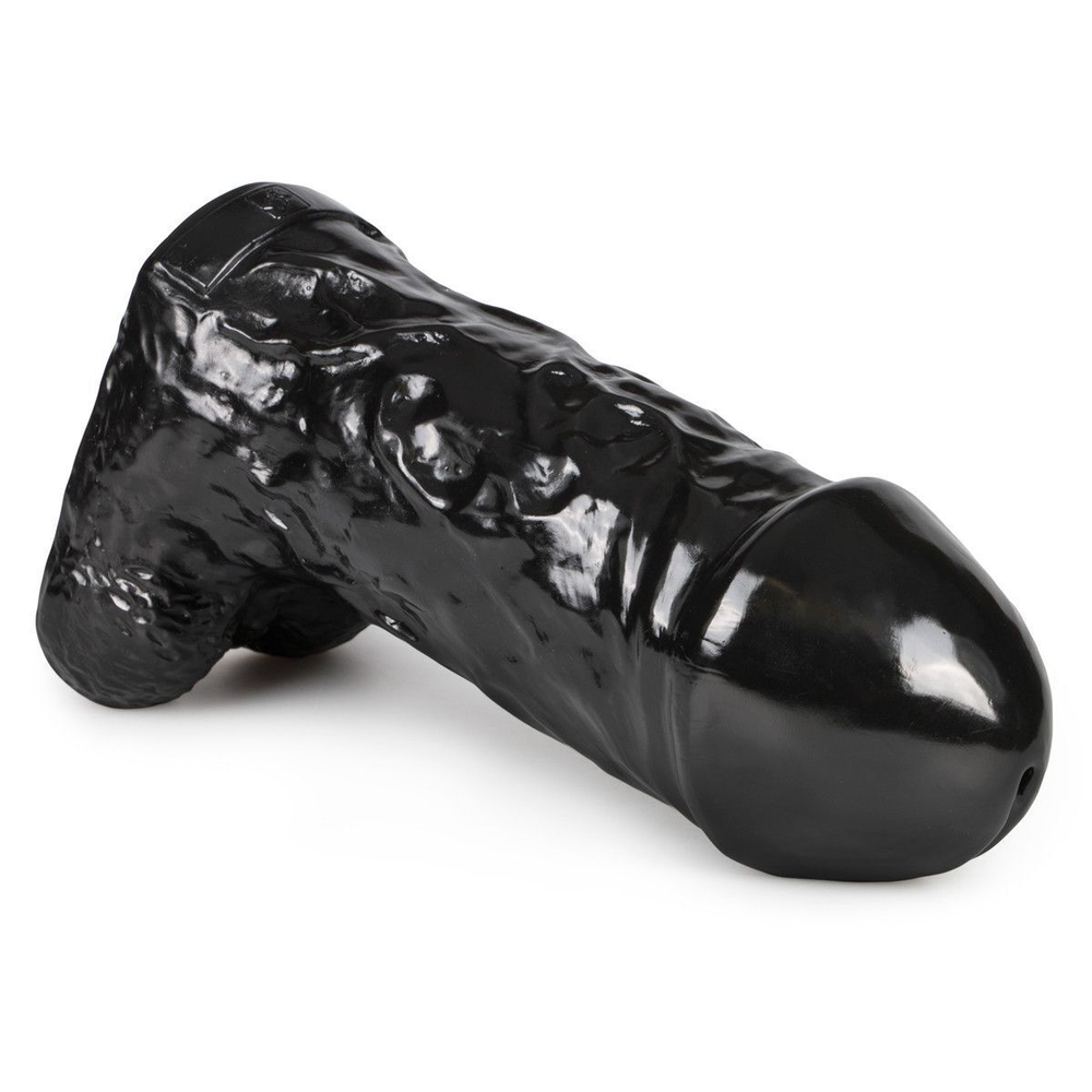 Черный фаллоимитатор-гигант The Cyclops - 25,4 см. (Цвет: черный)