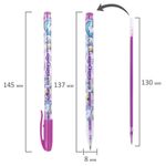 Ручки гелевые ЮНЛАНДИЯ, НАБОР 6 ЦВЕТОВ, ПАСТЕЛЬ, корпус с печатью, узел 0,7 мм, линия письма 0,5 мм, 142803