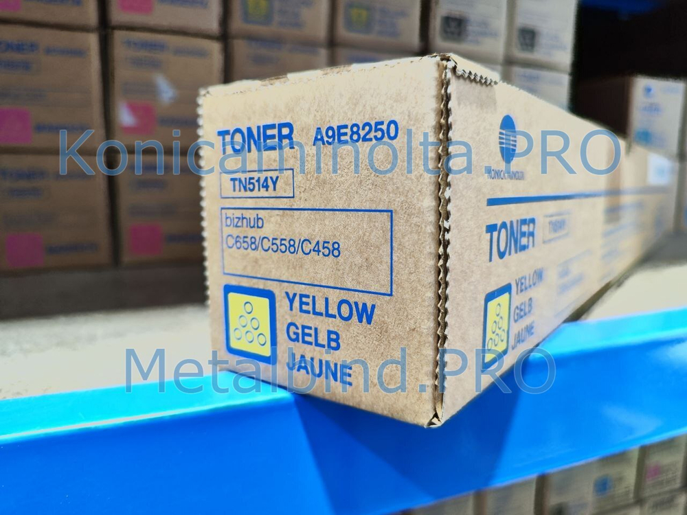 Тонер TN-514Y Konica Minolta оригинальный желтый A9E8250
