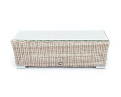 "Капучино" журнальный столик из искусственного ротанга, цвет бежевый