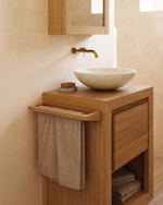 Kenta Вешалка для полотенец из массива тика 40 x 5 см