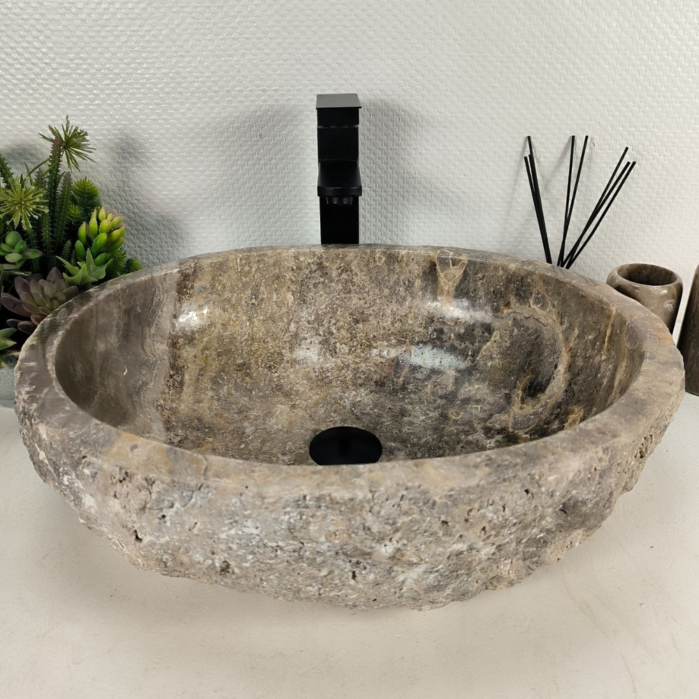 Раковина из оникса Erozy Grey EO-64616 52*42*15 0183