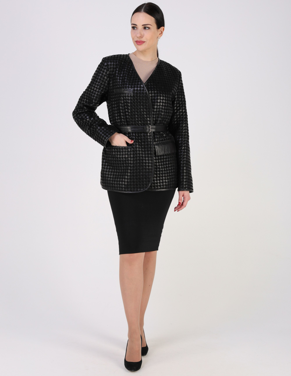 Кожаная куртка демисезонная