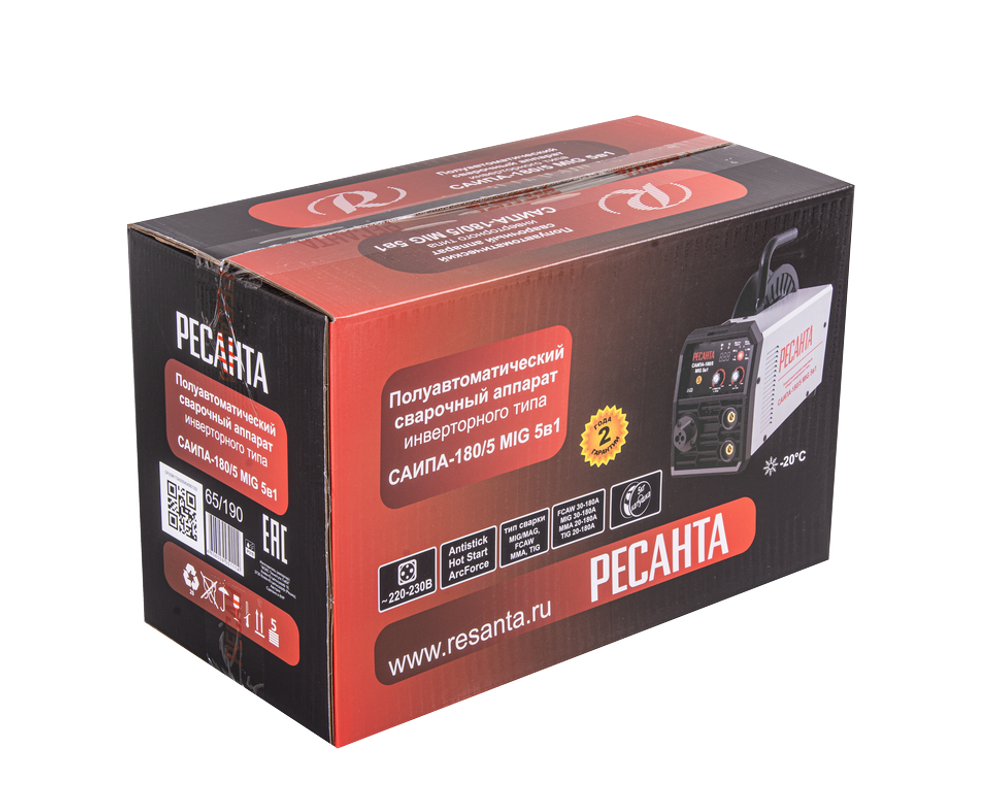 Сварочный полуавтомат Ресанта САИПА-180/5 MIG 5в1