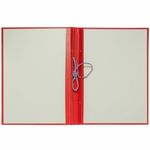 Папка для дипломных работ без бумаги, на тесьме, без надписи, красная, Канцбург