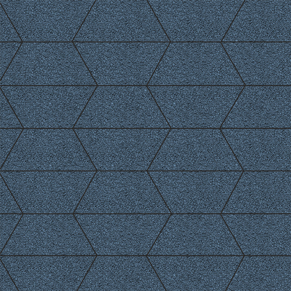 Тротуарная плитка ТРАПЕЦИЯ - Гранит Синий