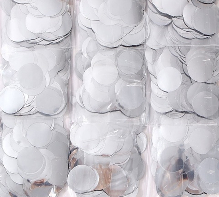 Конфетти 1-1,5см серебро,20гр