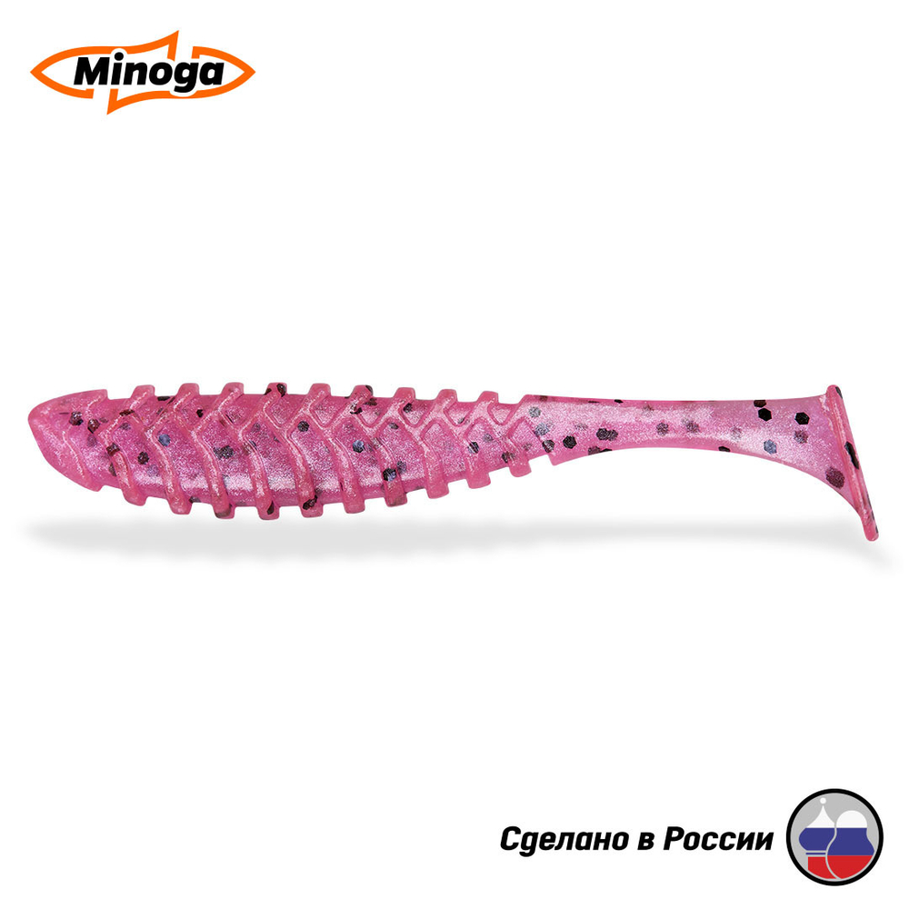 Силиконовая приманка "Minoga" COOPER 4,0"(4шт) 100мм, 6,1гр, цвет 012