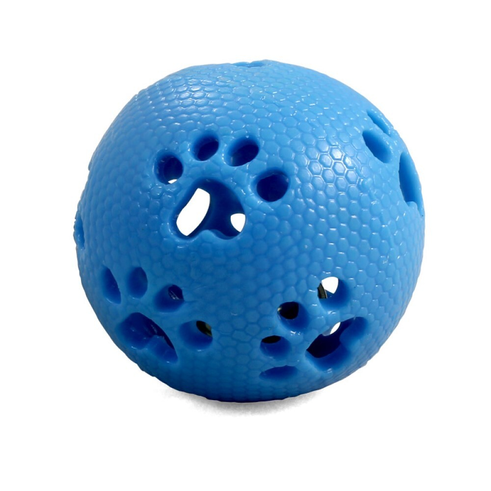 Игрушка "Мяч-лапки с колокольчиком" (термоплатичная резина/металл) - для собак (Triol)