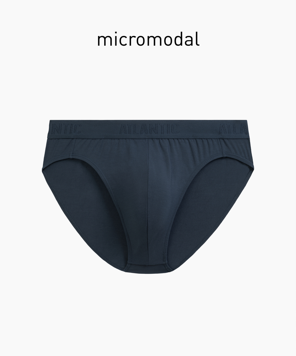 Мужские трусы слипы спорт Atlantic, 1 шт. в уп., микромодал, сине-зеленые, MP-1590