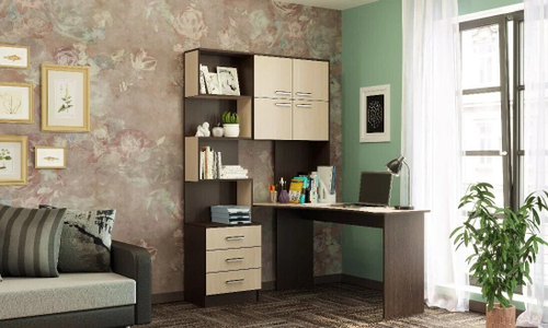 Компьютерный стол №1 Правый (1280х2000х1450мм)