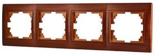 MIRA 701 0500 149 Рамка 4-ая горизонт.махагон