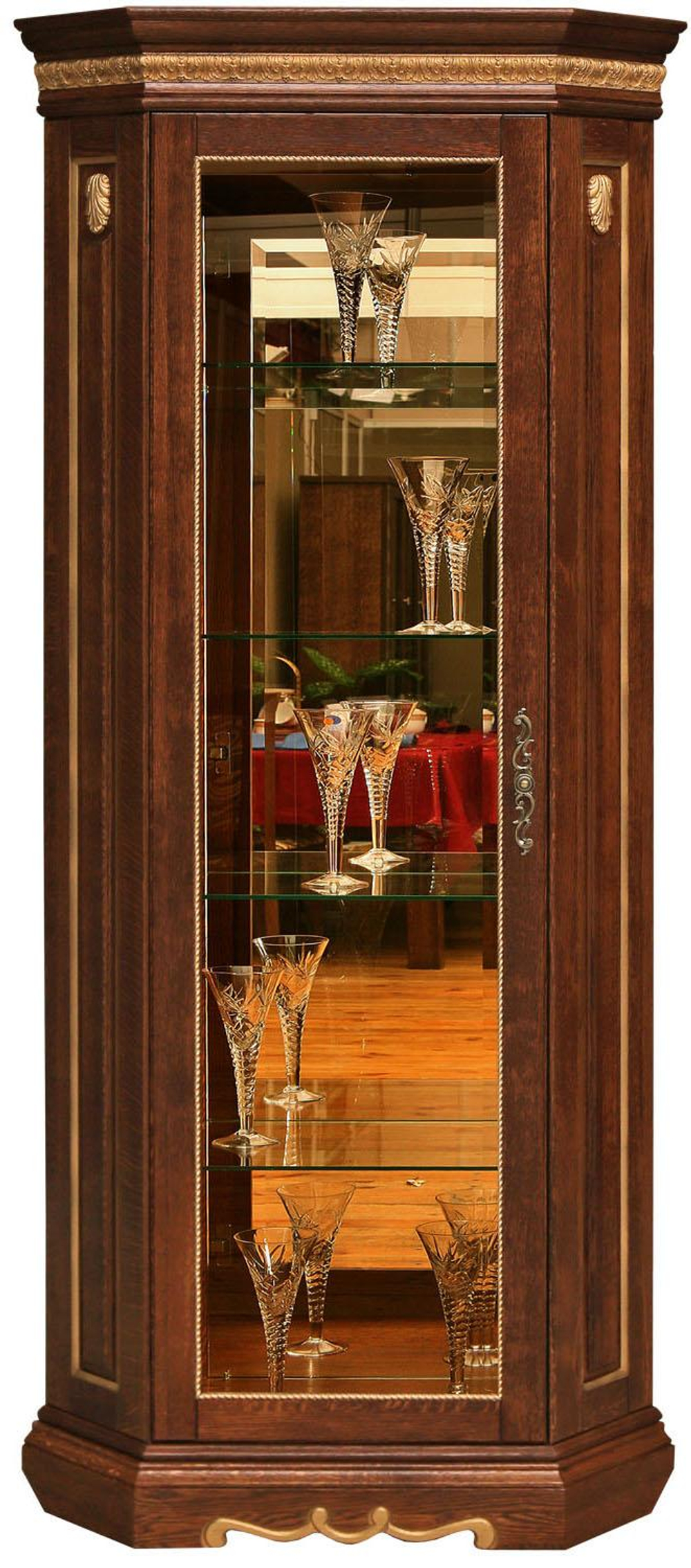 Шкаф с витриной «Милана 10» П4.265.0.10-01(265.10-01)