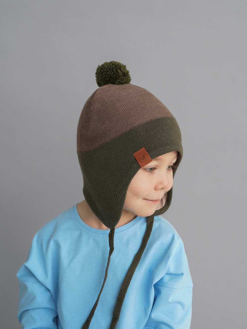 Шапка весенняя/осенняя вязаная (Тростник) КОДИ