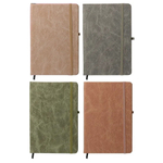 Записная книжка Basir на резинке, формат А6, переплет из кожзама под мрамор, 14*9 см, 80 листов