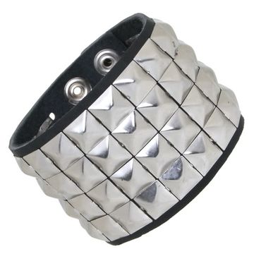 Браслет пирамида 4 ряда 27 см (071)