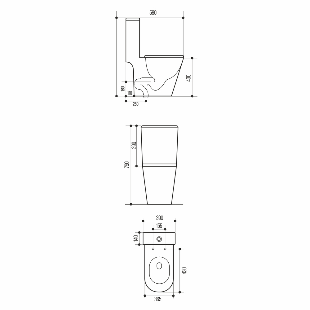 Унитаз-компакт безободковый WAVE NORD Tornado3.0,гор,ниж,2-кн.арм,сид.полипр,м/л,быстр,БЕЛЫЙглянец