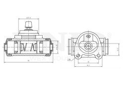 Цилиндр тормозной колесный UNIO BRC-20530