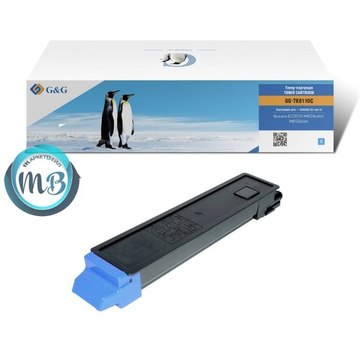 Тонер-картридж G&G, аналог Kyocera TK-8110C Asia для Ecosys M8124cidn/M8130cidn голубой (6K)