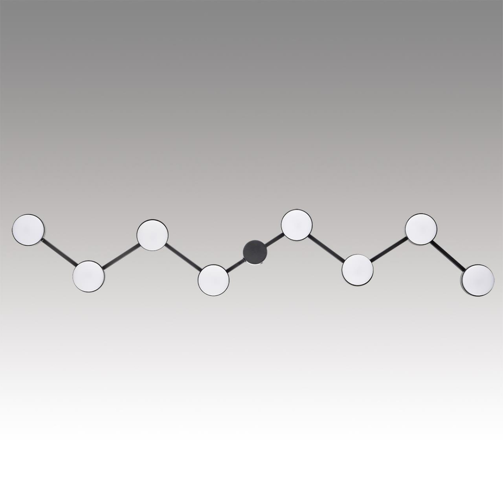 8187/8C COMFI LN25 207 черный, металл Люстра потолочная LED GX53 8*7W 220V SANATA