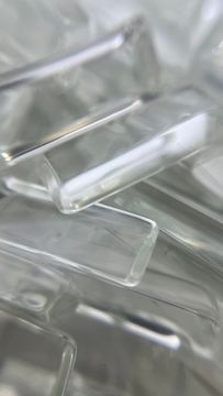 Кабошон стекло прозрачные для выкраски геля Прямоугольник 10шт/уп