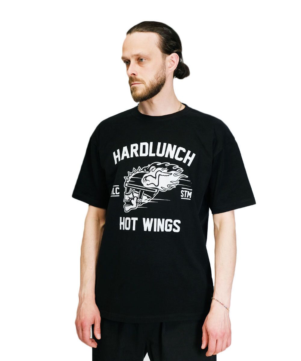 Футболка Hardlunch оверсайз Hot wings черная