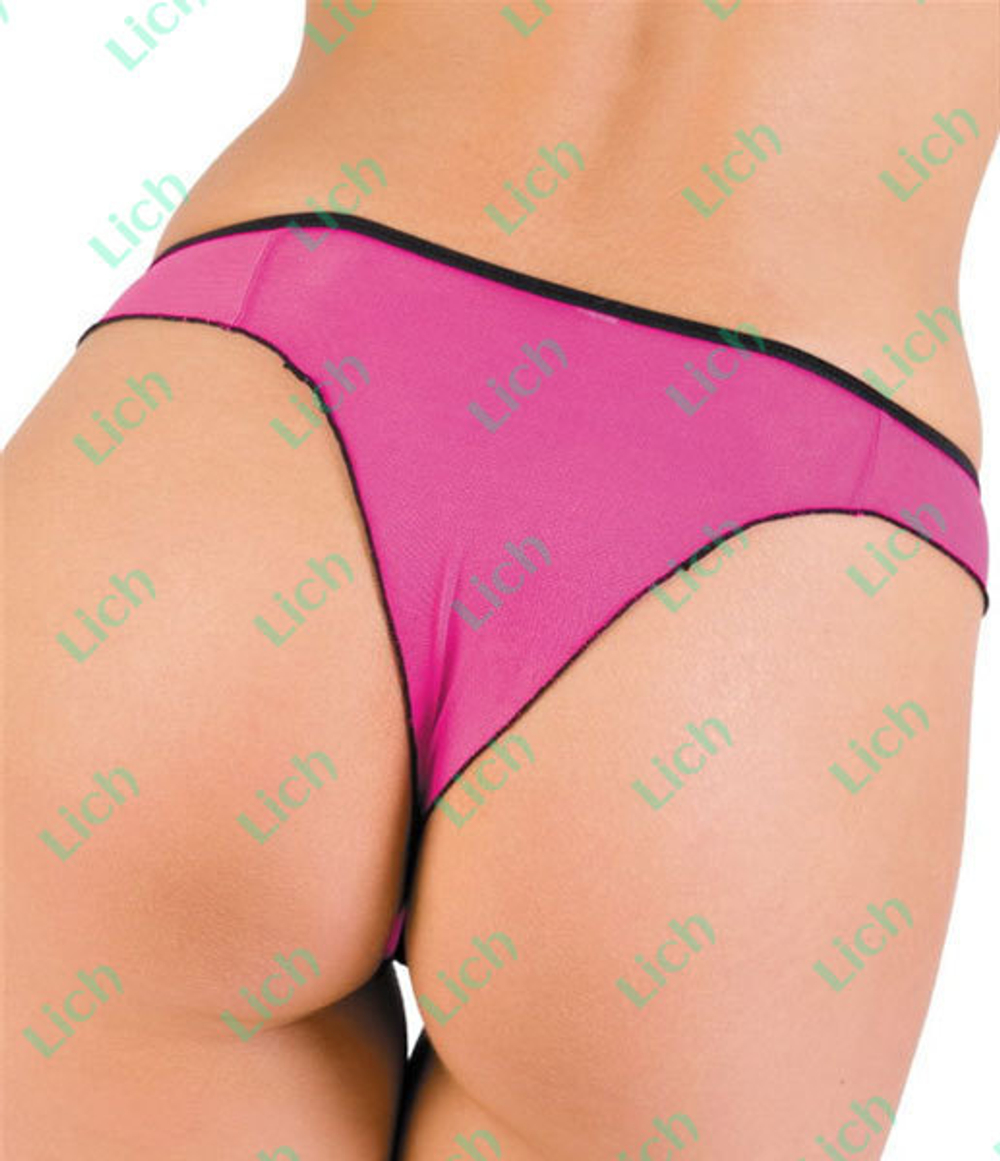 Яркие трусики-стринг из сеточки