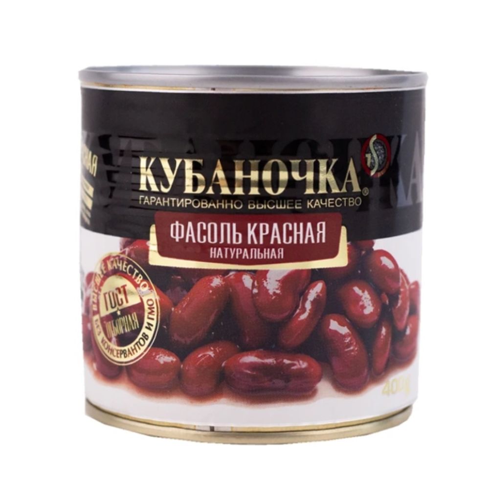 Фасоль красная Кубаночка ж\б 400гр