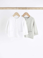 Кардиган для малышей в комплекте Next D69-252, 2 шт., Белый, Серый