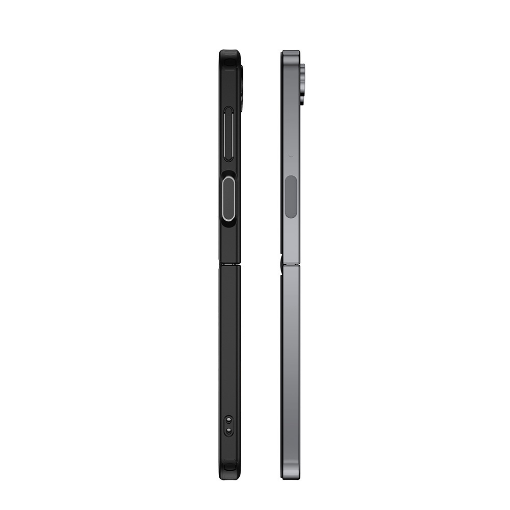 Чехол для Samsung Galaxy Z Flip 6 с прозрачной матовой задней панелью WLONS