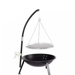 Угольный гриль барбекю со штативом German BBQ Tripod Регулируемая высота приготовления