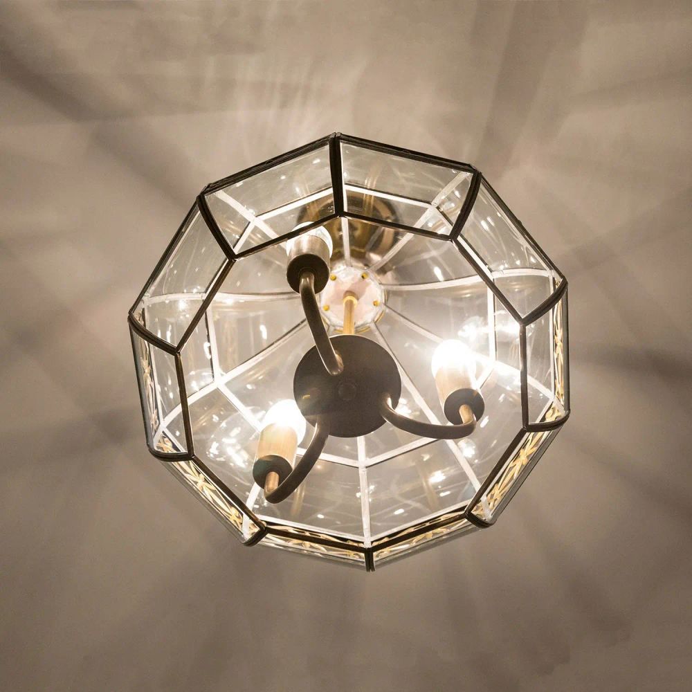 Citilux Гера-2 CL444230 Люстра подвесная витражная Бронза