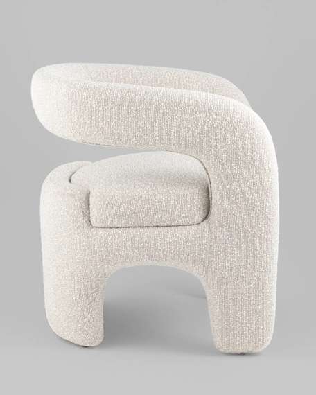 Лаунж-кресло Boon, жемчужное букле