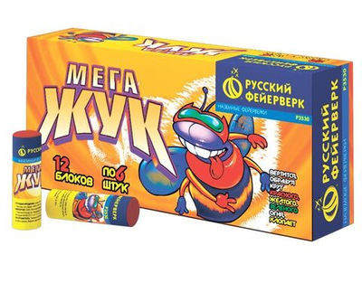 Р3530 Наземный фейерверк "Мега-жук" (1 блок / 12 упаковок)