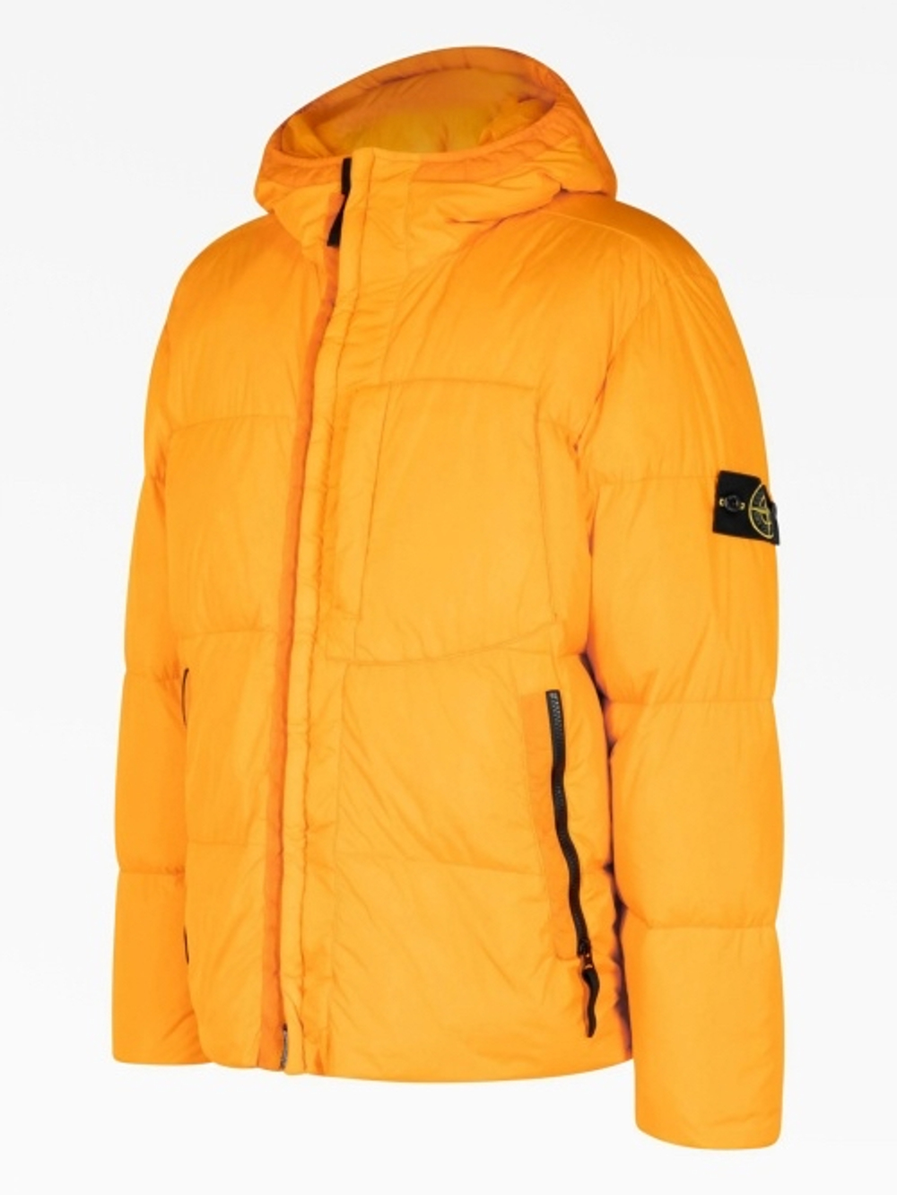 Пуховик Stone Island Orange Garment Dyed Crinkle Reps NY Down
