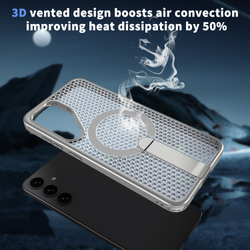 Прозрачный чехол Mesh Pro Magnetic Case для Samsung Galaxy S24 FE