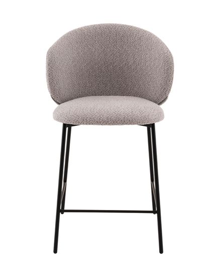 Стул полубарный Блейз букле светло-серый