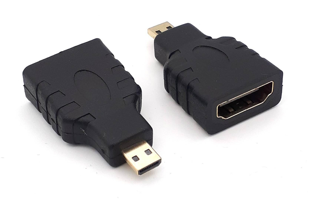 Переходник цифровой microHDMI (M) -- HDMI (F) V1.4