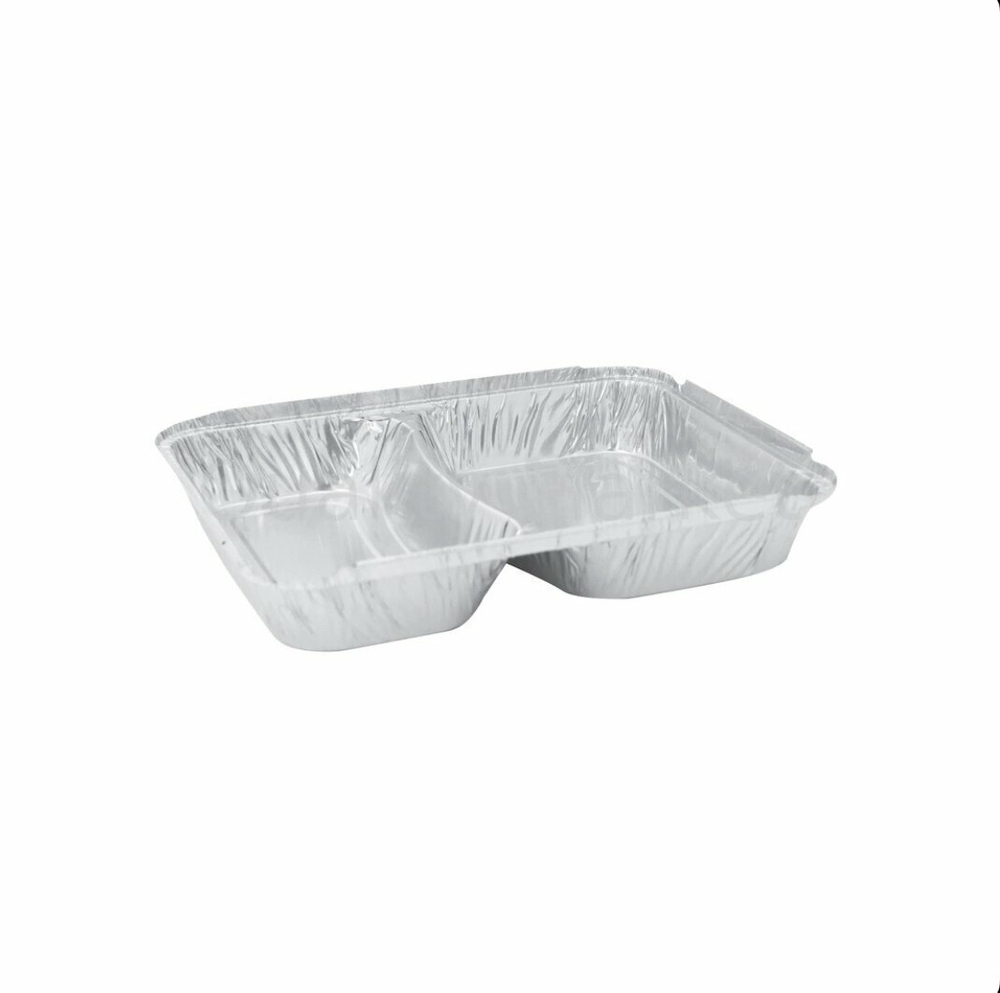 Алюминиевая форма L-край двухсекционная - 227 х 177 х 30 мм, 840 мл (50шт)