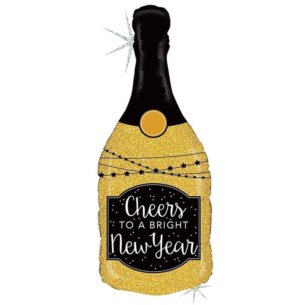 Шар Фигура CHEERS NEW YEAR Бутылка шамп