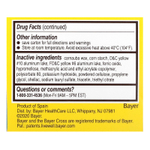 Bayer, Схема приема аспирина с безопасным покрытием, низкая доза, 81 мг, 120 таблеток, покрытых кишечнорастворимой оболочкой