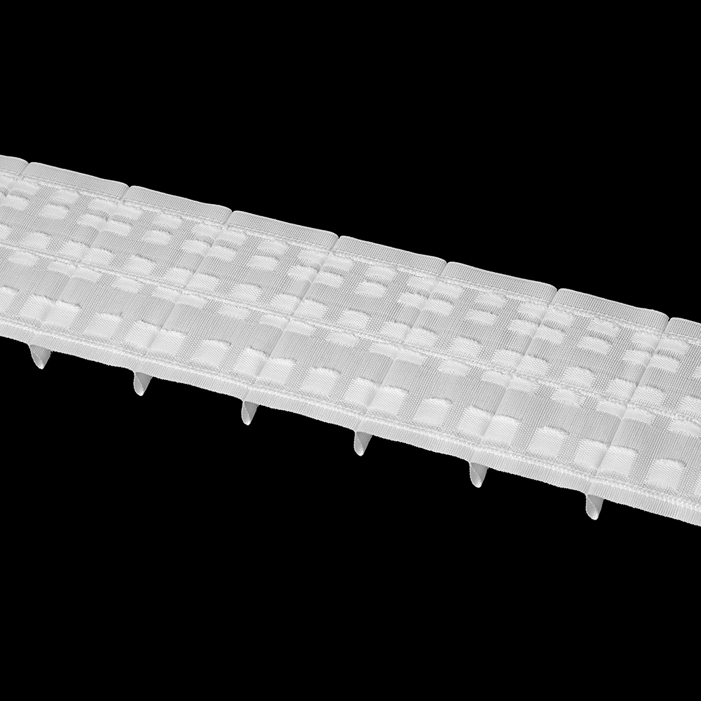 Шторная лента Oz-Is арт. 3951 Р, коэф сборки 1:1,65, цвет белый (ширина 80 mm)