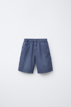 ZARA ШОРТЫ-БЕРМУДЫ, СИНИЙ