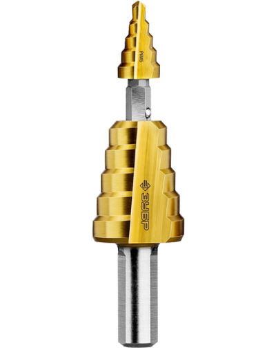 ЗУБР 4-22 мм, 11 ступеней, покрытие NiT, сверло ступенчатое составное (29673-4-22)