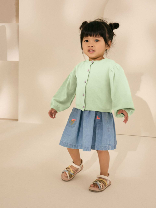 Кардиган для девочки Next AB6-925, Салатовый