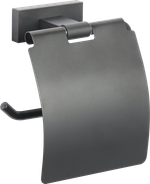 88030-C Б/держатель с крышкой (ЧЕРНЫЙ) GANZER (20/1шт)