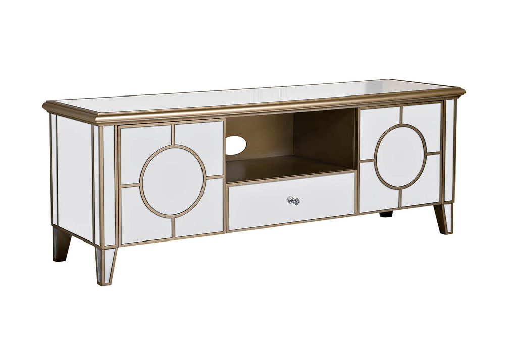 KFG041 Тумба под телевизор зеркальная 150*45*46см